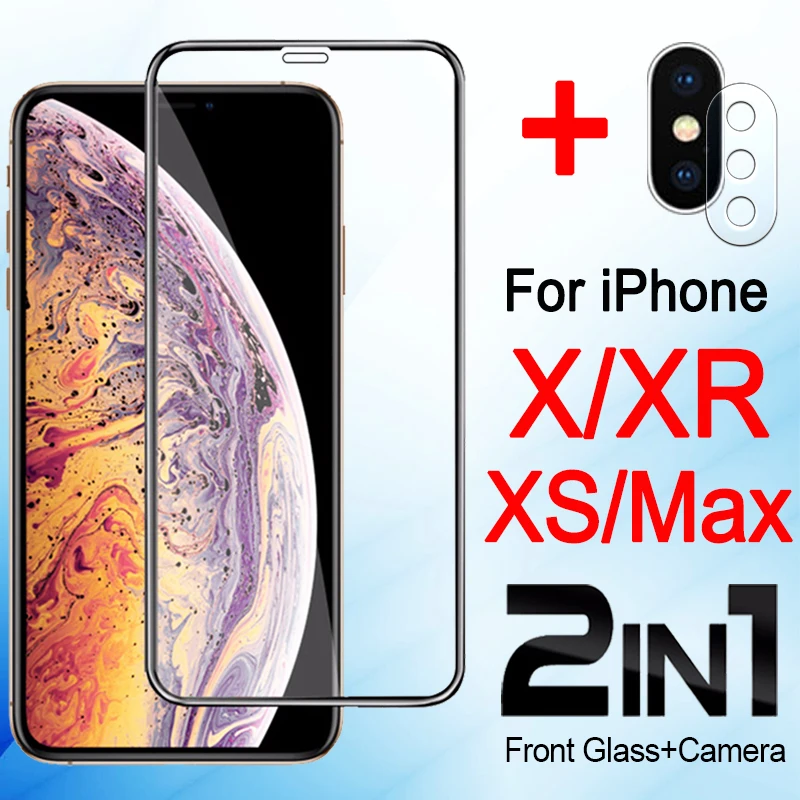 Защитное стекло для iphone xs max xr экрана x s r xsmax xmax 10s 10r xphone закаленное с пленкой