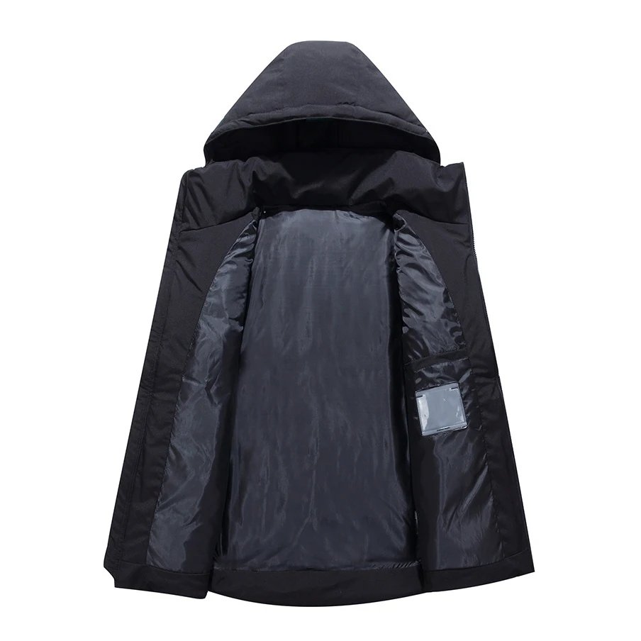 

2020 winter new outdoor sports men's down jacket hooded short thick white duck down cold-proof down jacket for men Down coat