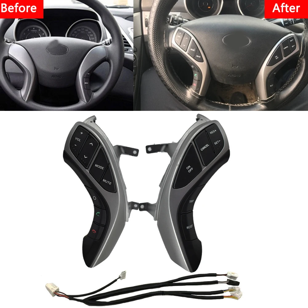 Многофункциональная кнопка на рулевое колесо для Hyundai Elantra 2012-2015 I30 Кнопка
