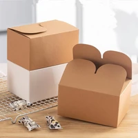 10pcs 15 510 58 5cm large kraft paper cake box party cupcake gift bakery pastry cookies packaging paper box