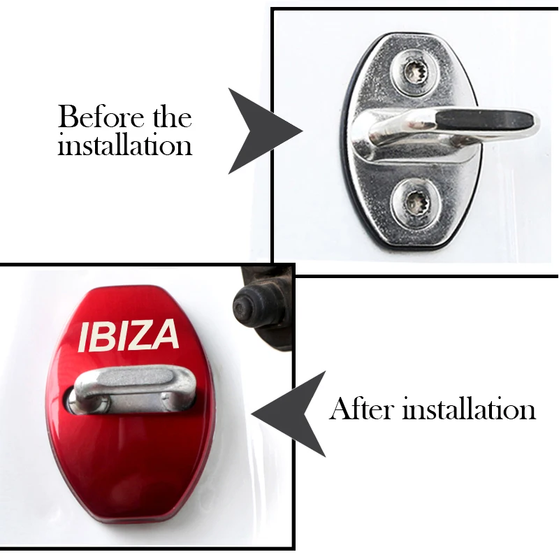 Стайлинга автомобилей углеродного волокна крышка замка автомобильной двери