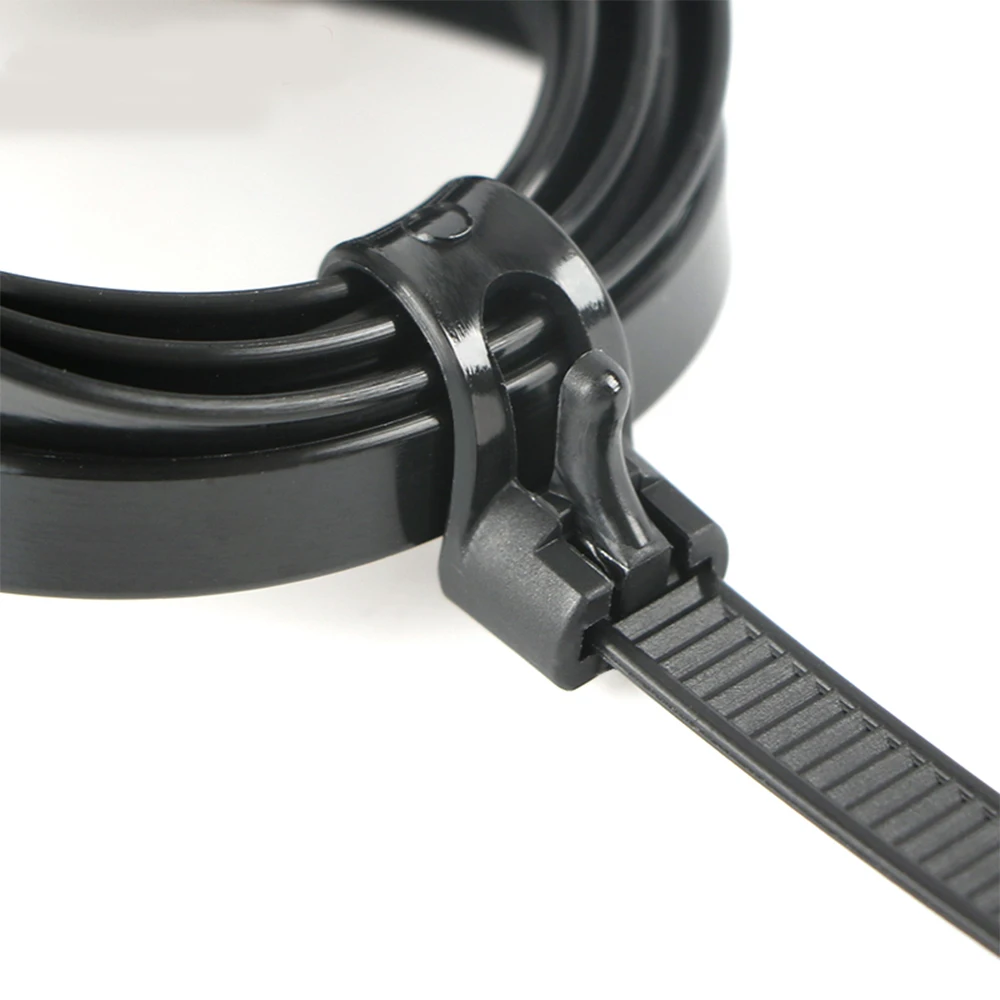 30PCS reusable self-locking plastic nylon cable ties, fixed nylon cable ties and detachable zipper cable ties, binding straps