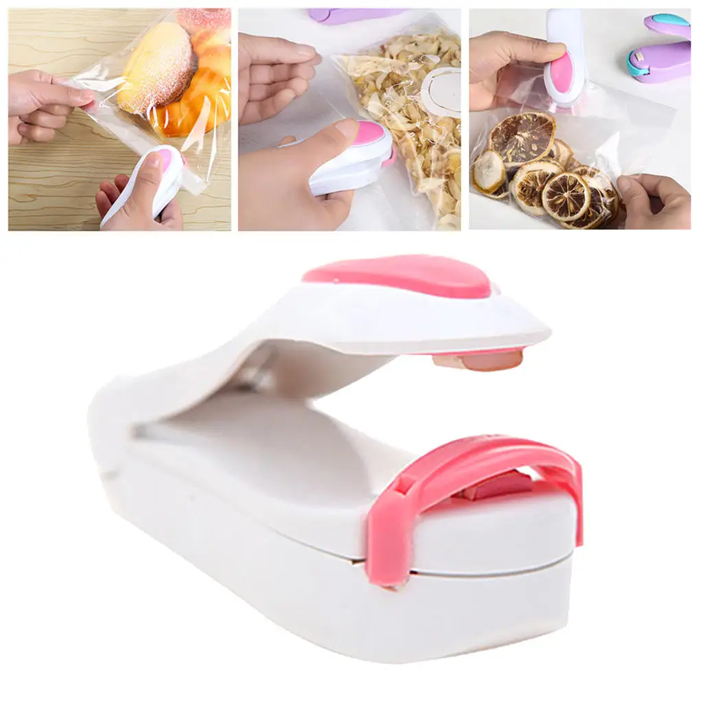 

Handheld Heat Bag Sealer for Airtight Food Storage, Reseals Snack Bag, Heat