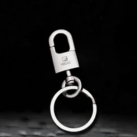 2022 high quality men waist hanging car key chain metal key ring 316 stainless steel simple keychain key holder belt buckles