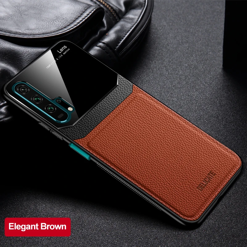 Кожаный зеркальный чехол для huawei p30 pro p20 p smart smart2019 light 2017 стеклянный