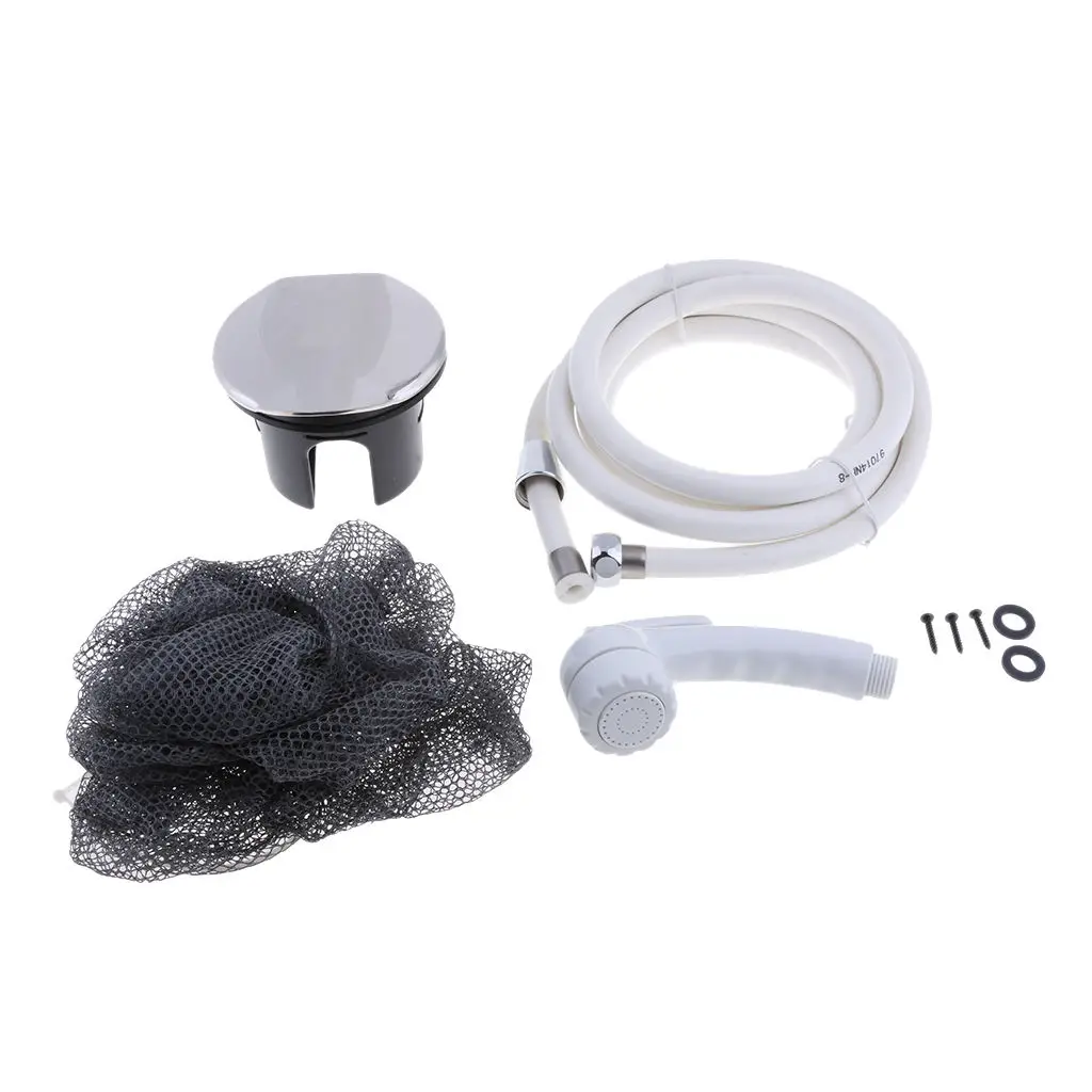 

Boat Marine Transom Shower with Nylon Hose & White Plastic Sprayer