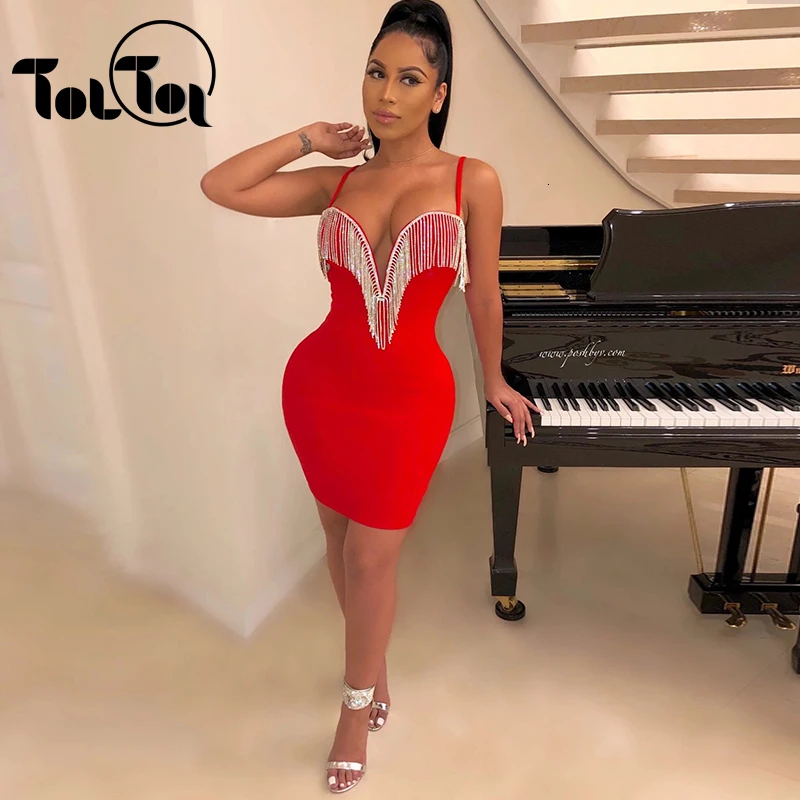 Горячее сексуальное женское платье с блестками V-образным вырезом блестящее