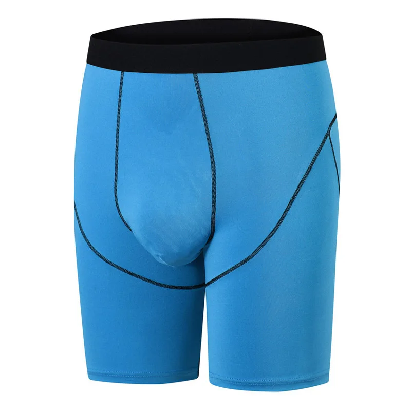 

Men Underpants High Elasticity Long Leg Mid Waist Homewear Mens Boxer Shorts Panties Trunk Breathable Male Underwear Pants Homme