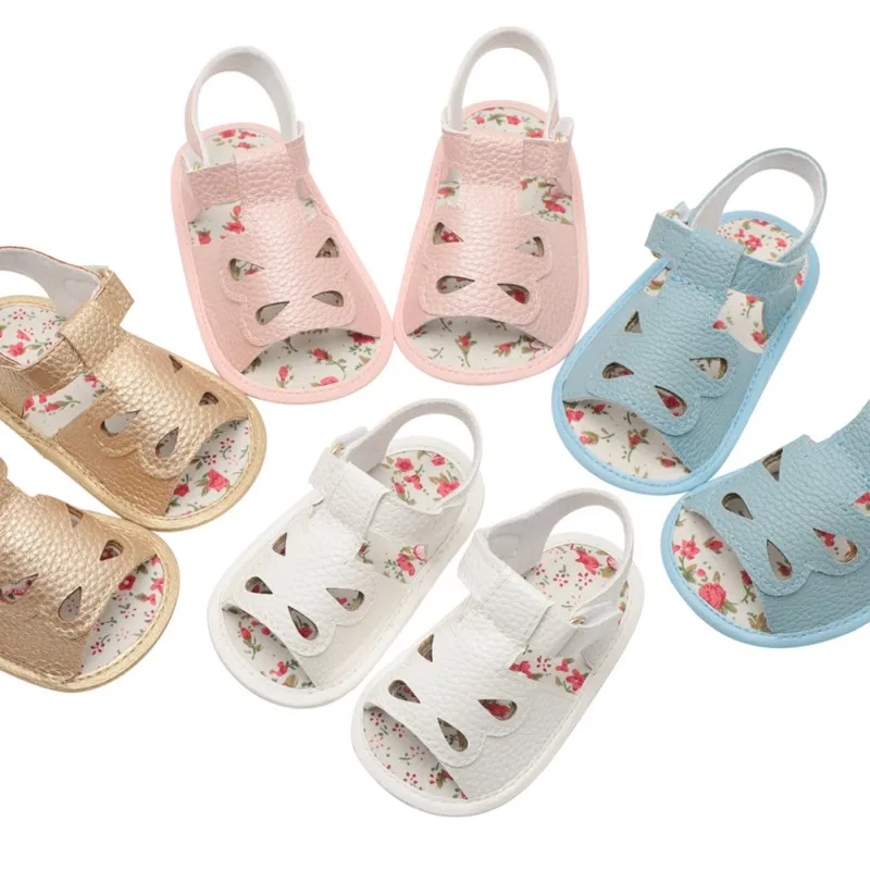 

Baby Summer Baby Shoe PU Leather Princess Water Drop Open Sandals Slip Breathable Toddlers Shoes Infant Baby Sandals Shoes