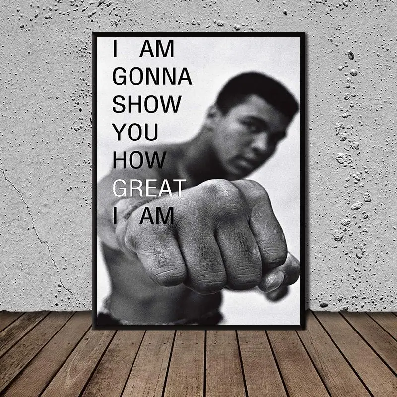 

Muhammad Ali Wallpaper Art Posters and Prints Wall Art Canvas Paintings Pictures Living Room Home Decoration
