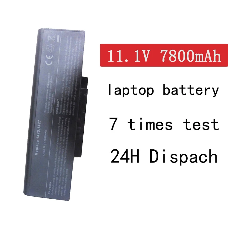 HSW НОВЫЙ 7800mAh Аккумулятор для ноутбука BATEL80L6 906C5050F 908C3500F BATFL91L6 Dell inspiron 1425 1426 1427 bateria