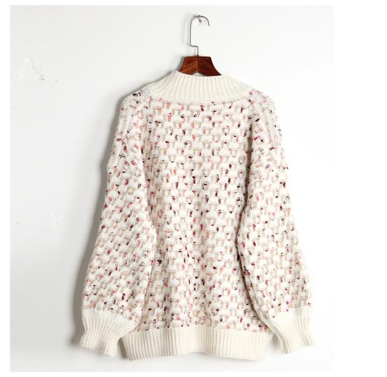 2018 женские кардиганы пальто винтажные цветные вязанные женский весенний свитер