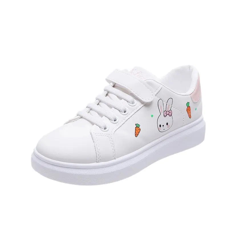 

2021 New Women's Shoes White Ladies Sports Shoes Wild Round Head Comfortable Women Flat Shoes Women Vulcanized Shoes