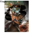 Картина из квадратных страз, алмазная вышивка, абстрактная картина с животными, Набор для вышивки крестом, Алмазная мозаика, новинка Африканская женщина