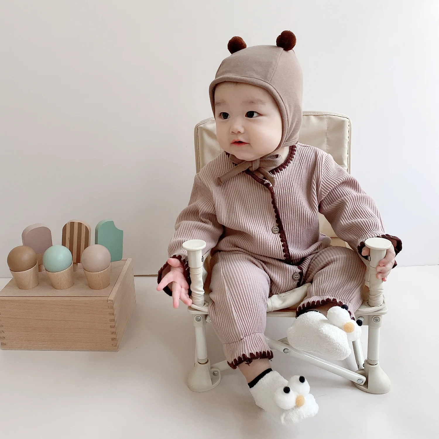 Одежда для новорожденных боди с длинным рукавом детский трикотажный комбинезон