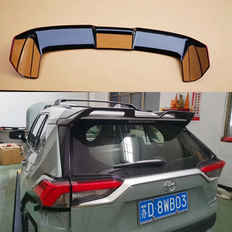 Новинка 2019 спойлер для Toyota RAV4 высококачественный из АБС-пластика заднего крыла