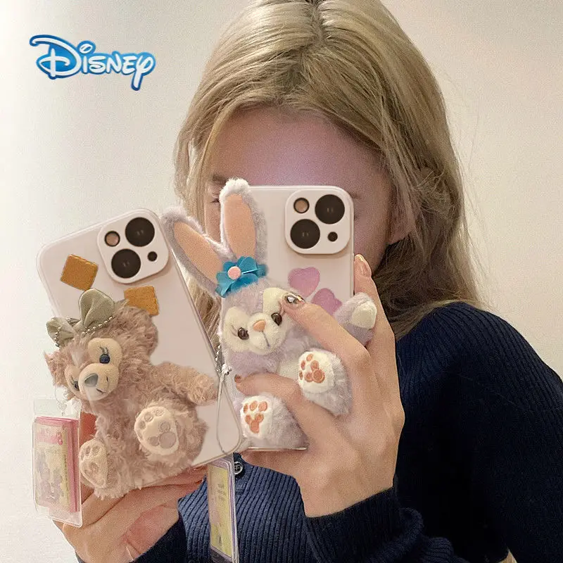 

Disney StellaLou Plush Doll Cartoon Phone Case for iPhone 13 13Pro 12 12Pro Max 11 Pro X XS MAX XR 7 8 Plus Cute Anti-Fall Cover