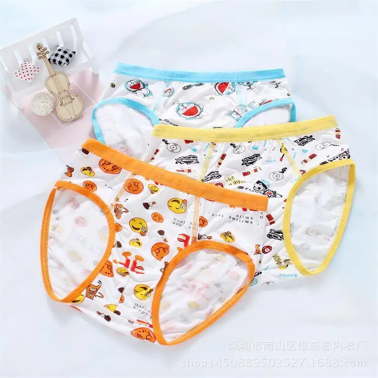 3 шт./партия От 2 до 10 лет для мальчиков детские трусы-боксеры Мягкие Трусы