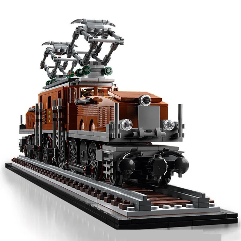 

Static crocodile train 40010 classic creative container truck building block model children's toys birthday gift