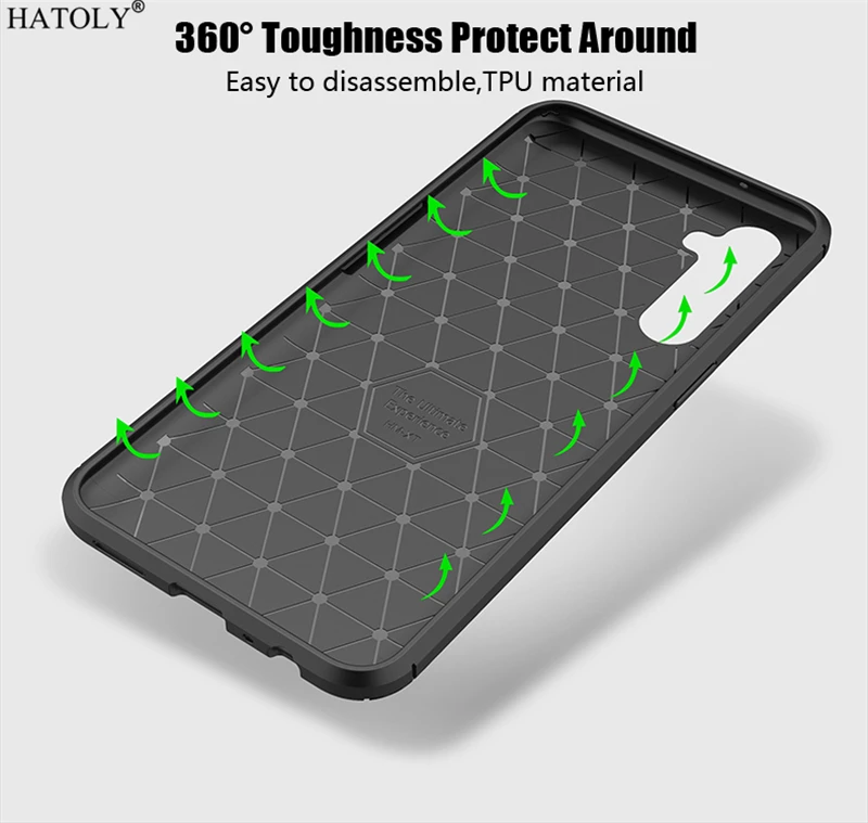 for oppo realme xt case cover soft silicone shockproof bumper carbon fiber back cover realme xt phone case for oppo realme xt free global shipping