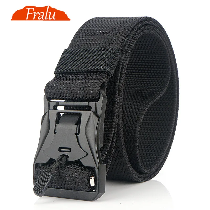 NEW Military Equipment Combat Tactical Belts for Men US Army Training Nylon Metal Buckle Waist Belt Outdoor Hunting Waistband