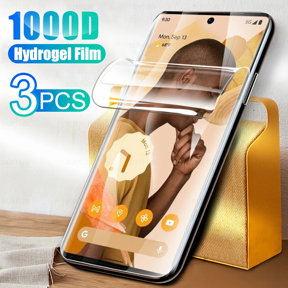 

Мягкая Гидрогелевая пленка с полным покрытием 1000D для Google Pixel 6 Pro, защитная пленка для экрана телефона Google 6Pro Pixel6, не стекло, 3 шт.