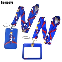 anime little prince art cartoon anime fashion lanyards bus id name work card holder accessories decorations kids gifts