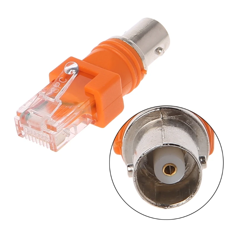 

1 PC BNC Female To RJ45 Male Adapter Chassis Panel Mount Monitor Accessories