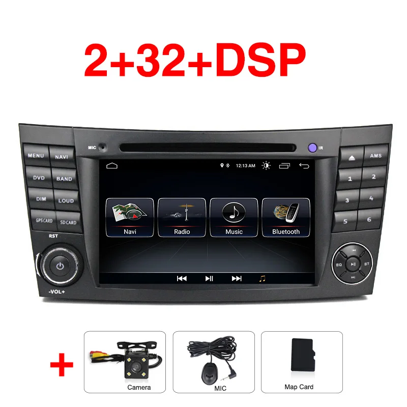 2G Add Camera Для Mercedes Benz e-класс W211 E200 E220 E240 E270 E280 200-2008 W219 Android 9 автомобильный dvd Радио мультимедийный плеер с gps DSP - Цвет: 2G Add Camera