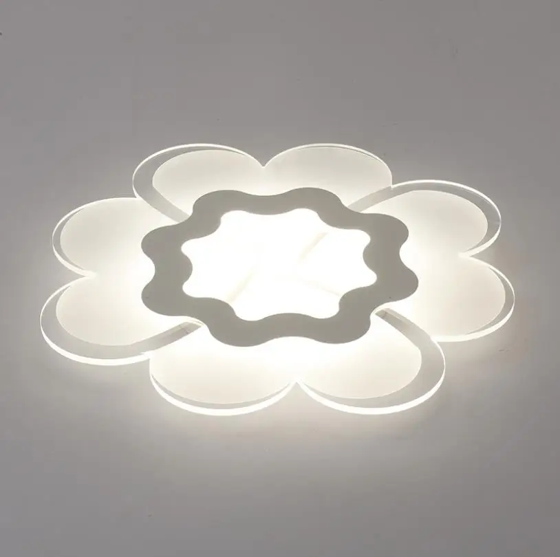 Новая ультратонкая потолочная лампа с цветами современная простая для гостиной