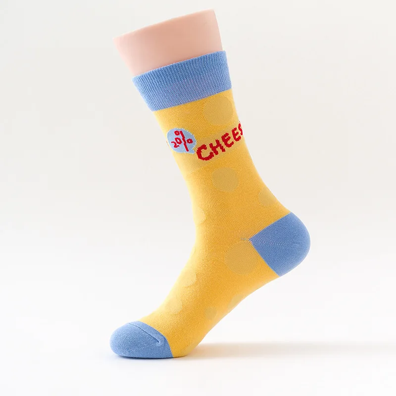 Носки женские хлопковые Смешные в японском стиле Харадзюку 5 пар|Носки| |