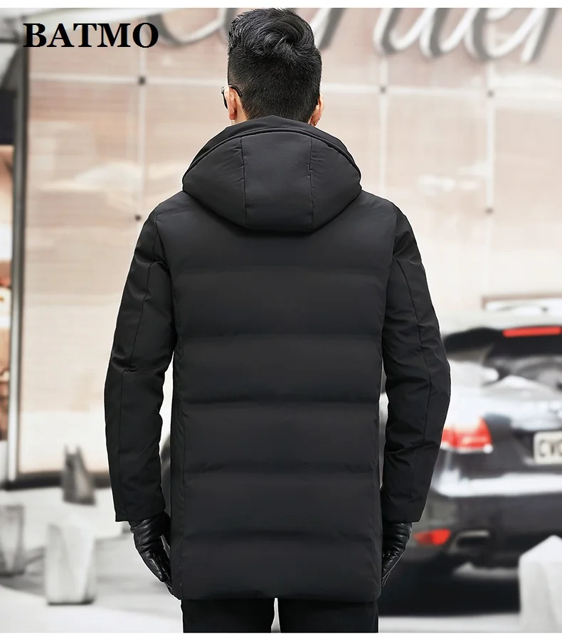 

BATMO 2020 new arrival winter 90% white duck down hooded jackets men,thicked warm parkas coat,plus-size M-4XL ,G081