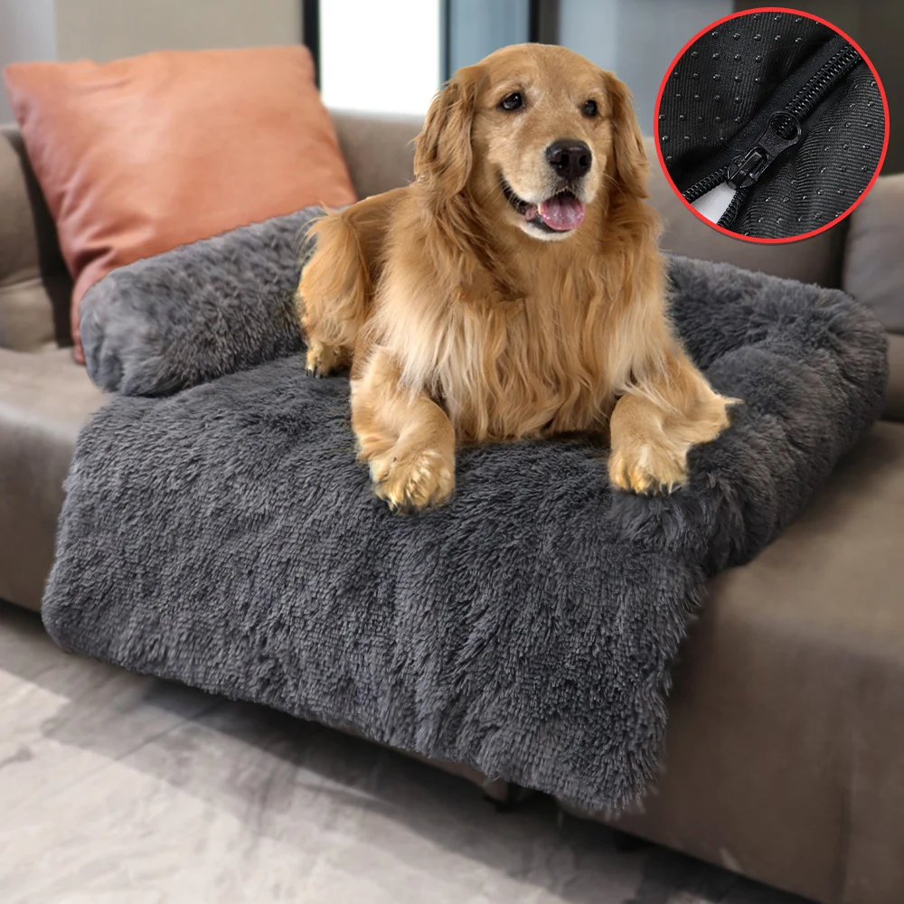 

Big Dog Bed Mats Removable Long Plush Pet Mat Washable Pad Winter Warm Pet Sofa Cushion for Small Large Dogs Cat Dog Accessories