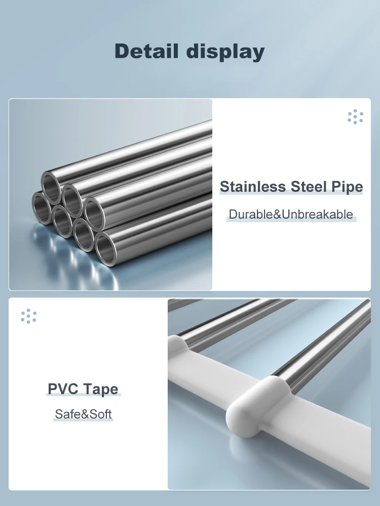 Joybos 4/6/8 capas perchas para pantalones perchas perchas para pantalones organizador de armario perchas de ropa de acero inoxidable 1 pieza-4