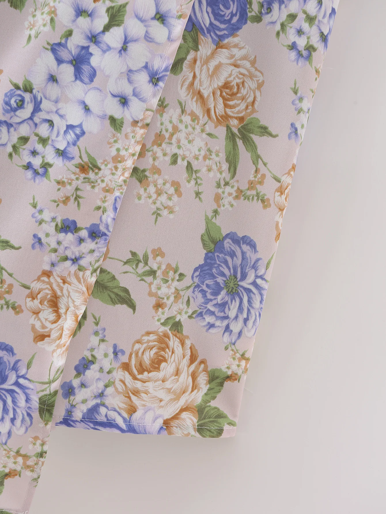 

Jastie 2021 Summer Women's Dress Floral Print V-Neck Long Sleeve Midi Dresses Beach Party Holiday Bohemian Prom Female Dress