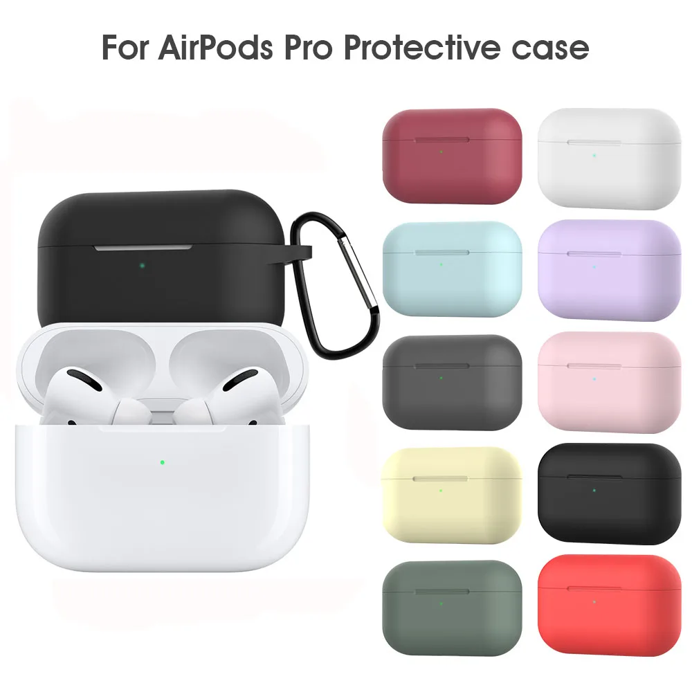 Силиконовый тонкий противоударный чехол для AirPods Pro 2019 Беспроводная Bluetooth версия