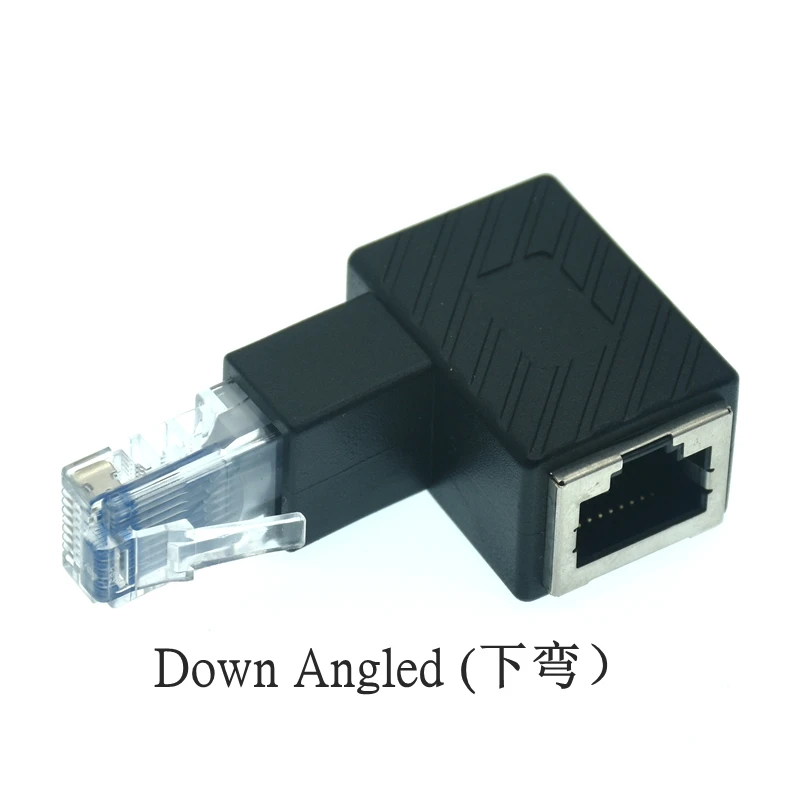 Переходник Ethernet Cat5e/Cat6 90 градусов и 270 RJ45 8P8C штекер | Компьютеры офис