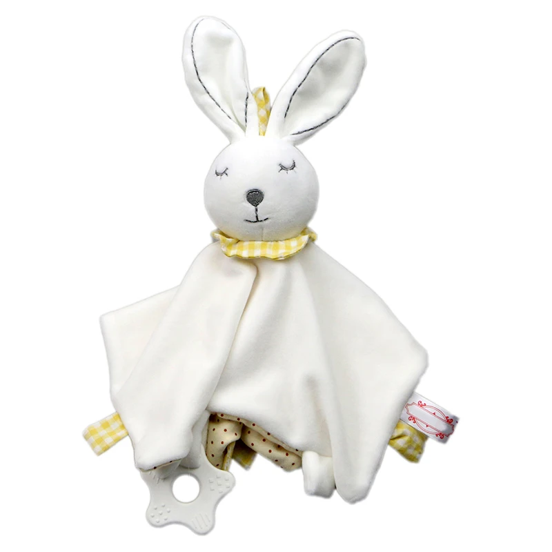 TH045-Bunny Детские плюшевые игрушки, успокаивающее полотенце, мультяшный медведь, кролики, успокаивающие куклы для новорожденных, мягкие удобные полотенца, спальные игрушки - Цвет: TH045-Bunny
