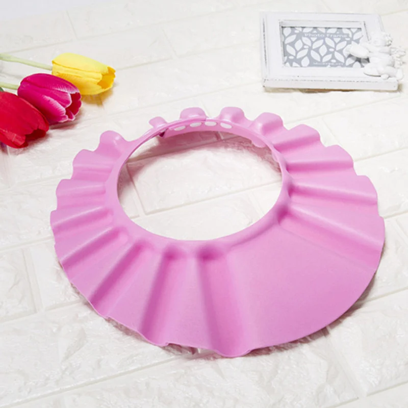 New1PCs Kids Shampoo Bath Bathing Hat With Ear Wash For Kid Shower Accessory Safe Soft Adjustable | Дом и сад