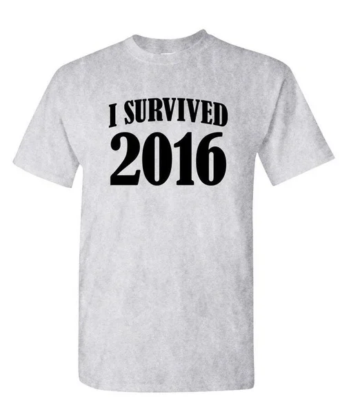 

I SURVIVED 2016 - Unisex Cotton T-Shirt Tee Shirt