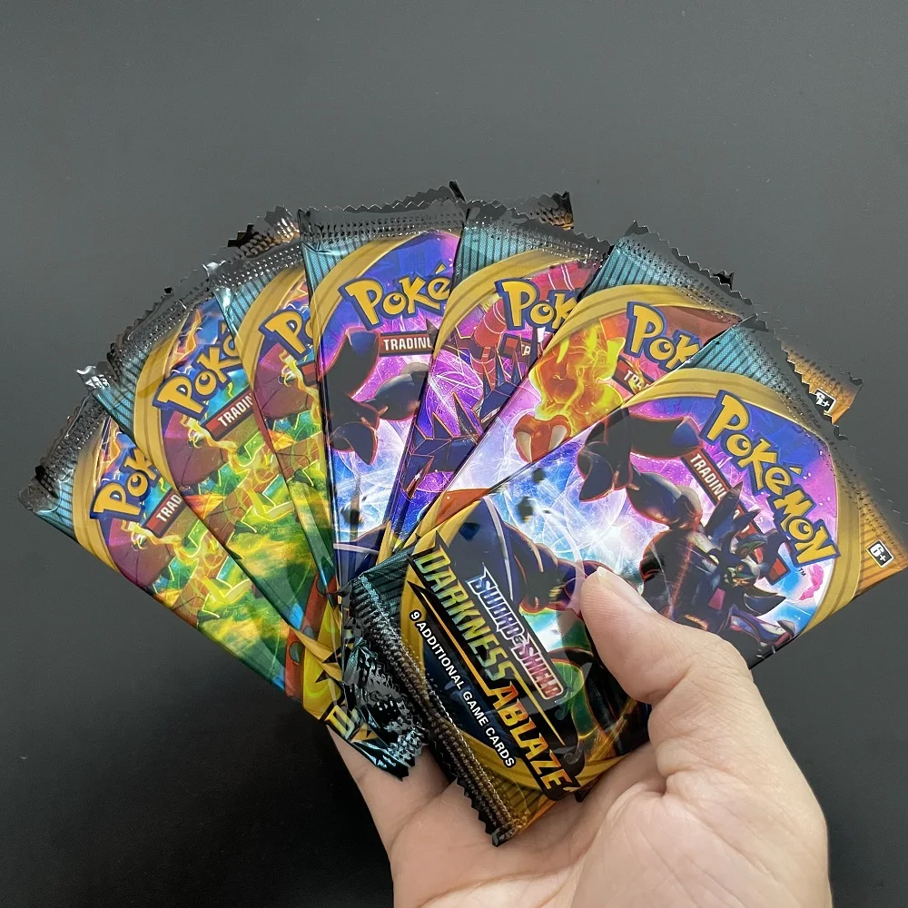

324Pcs/box Pokemon cards TCG: Sword & Shield Darkness Ablaze Booster Box Game Collectible Trading Card Set Child gift
