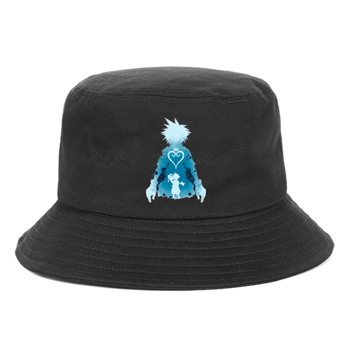 

Anime Game sora cartoon Bucket Hat teenager Outdoor Fisherman Hats Summer Hip Hop Cap unisex Streetwear Chapeau Cats
