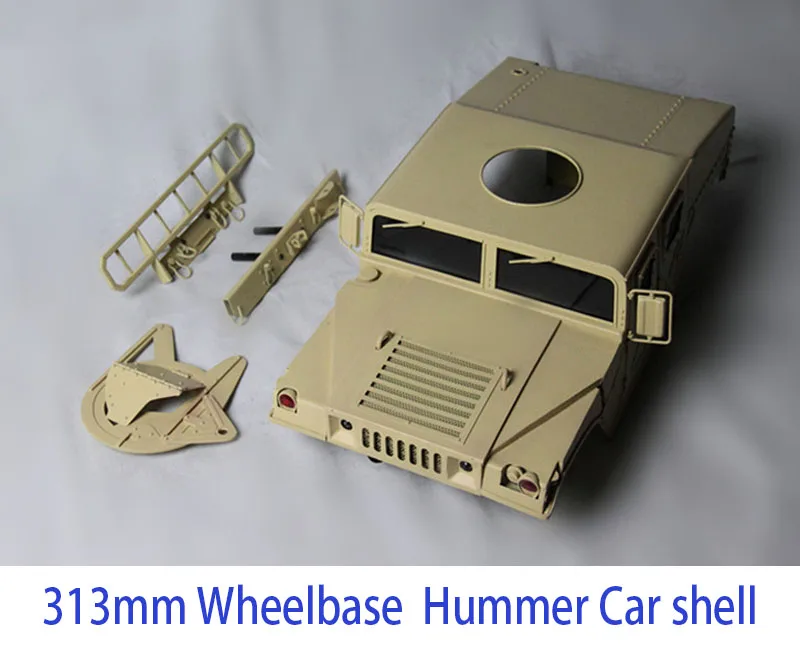 Новый высококачественный цельнометаллический Hummer 1/10 весы 313 мм колесная база RC
