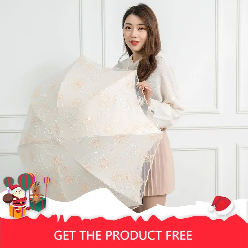 

Зонт от солнца зонтик кружевной двойной зонтик