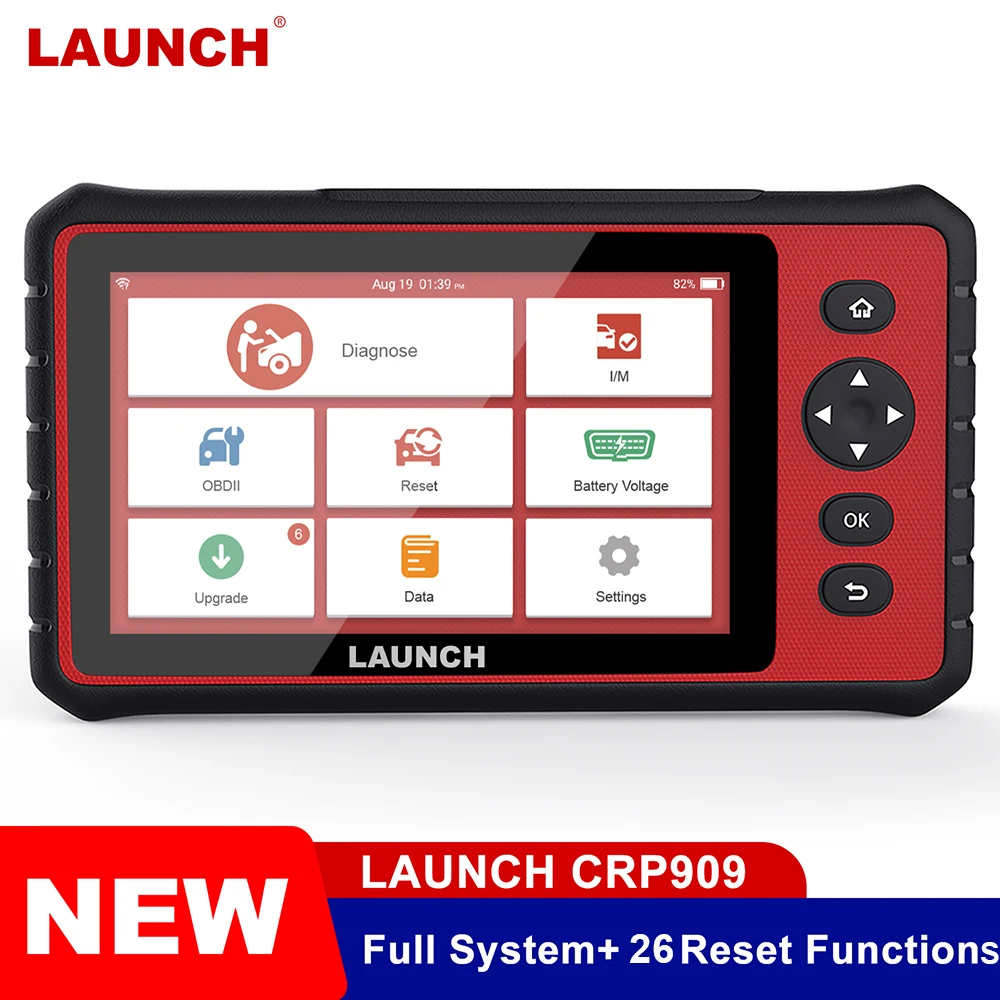 

LAUNCH CRP909 OBD2 Diagnostic Tools Full System Multi-language WIFI Diagnostic Tool OBD Automotive Scanner 26 Special Function