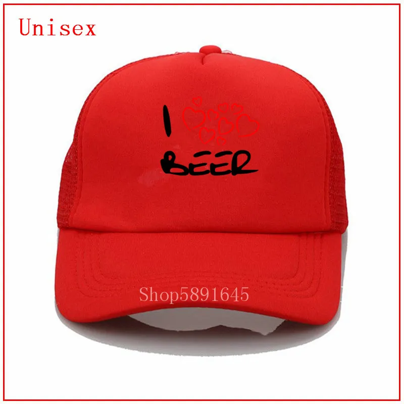 Последняя популярность летняя шляпа I Heart Beer черные бейсболки для женщин