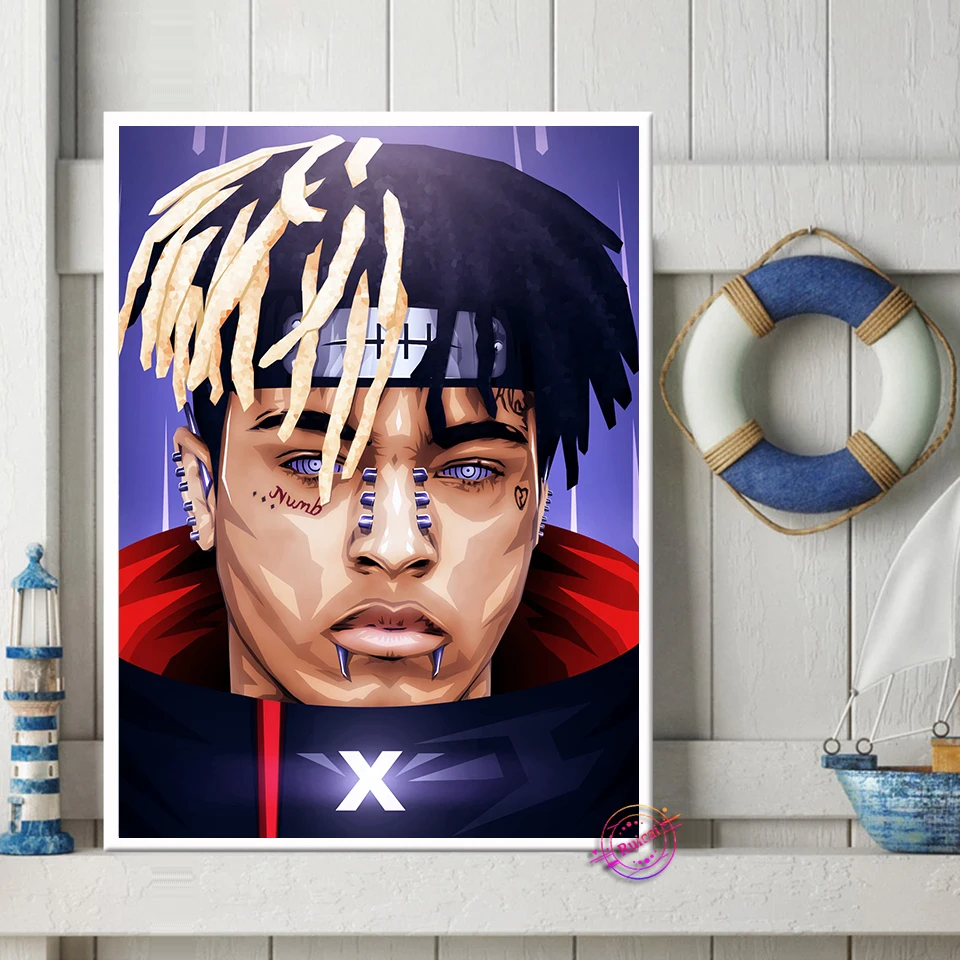 XXXTentacion постер хип-хоп Настенная картина на холсте звезда музыка певец для