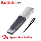 Оригинальный OTG USB-накопитель SanDisk для IPhone, флеш-накопитель USB объемом 64 ГБ, Usb флеш-накопитель объемом 128 ГБ, 256 ГБ, Usb-накопитель для компьютера