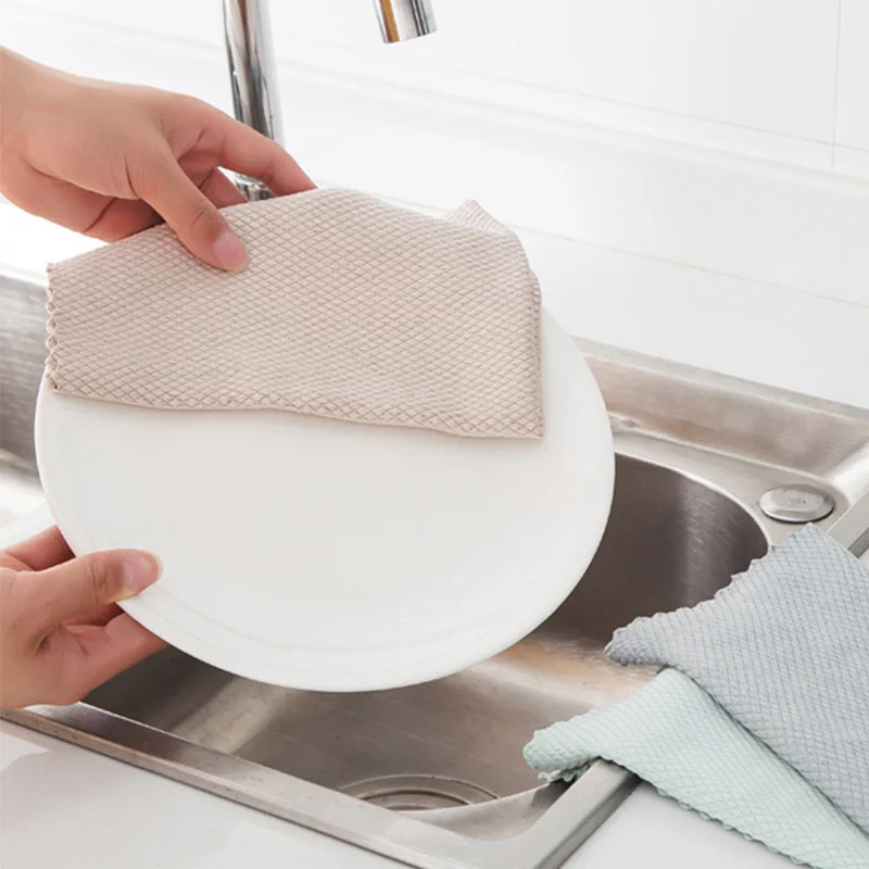 1Set/3 Pcs Cleaning Cloth For Window Glass Car Floor Rags Bowl Dish Ceramic Tile Wipe Duster Home Tool | Дом и сад