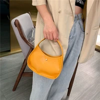 candy colour small ladies hobos bags summer fashion vintage pu leather women baguette bag girls evening clutch mini tote bolso